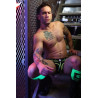 Breedwell Jockstrap Equalizer Noir-Vert Neon